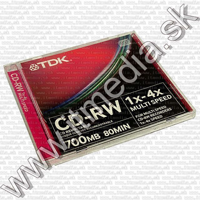 Image of TDK REWRITABLE CD-RW -----4X----- NormalJC (IT4994)